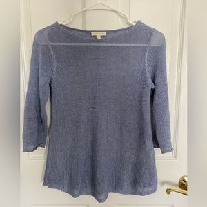Eileen Fisher Knit 3/4 Sleeve Top